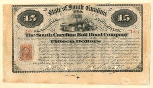 South Carolina Railroad Co. - Bond